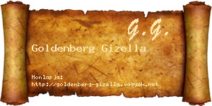 Goldenberg Gizella névjegykártya